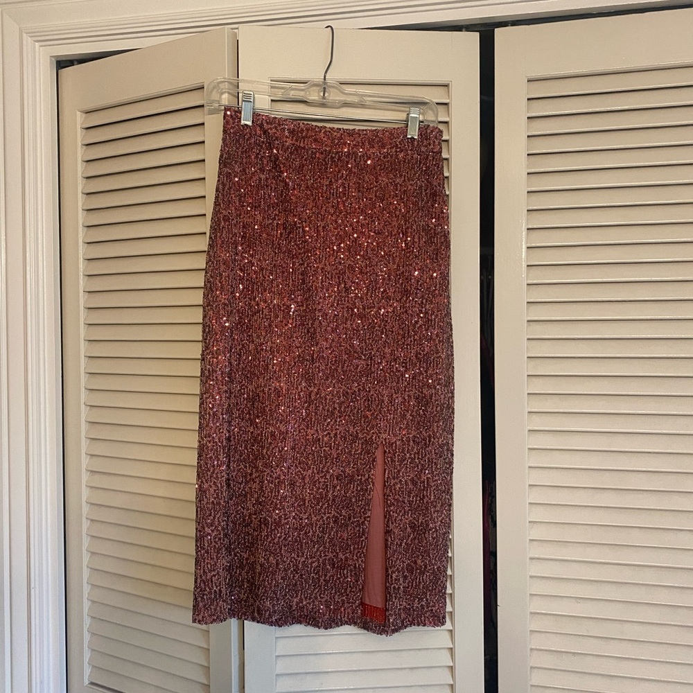 Anthropologie sequin skirt
